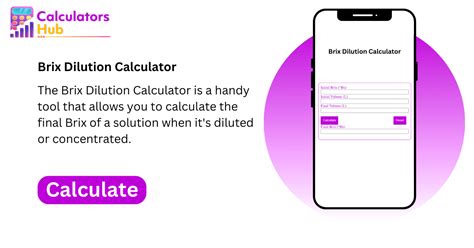 Brix Dilution Calculator