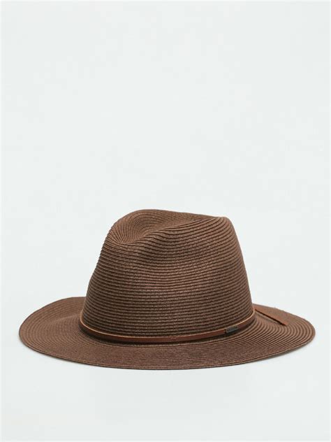 brixton wesley straw packable fedora