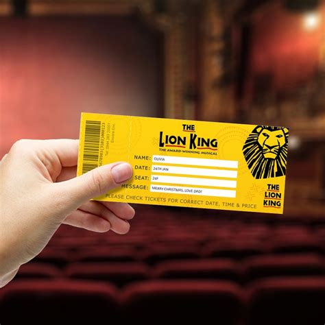 broadway king lion musical tickets booking