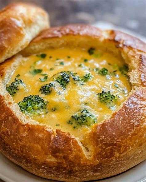 Broccoli Cheddar Soup Bread
