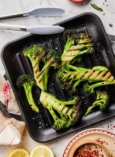 Broccoli Roasted On Grill