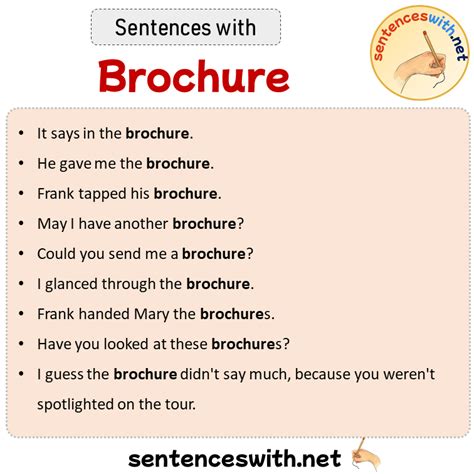 Brochure Examples In Sentences