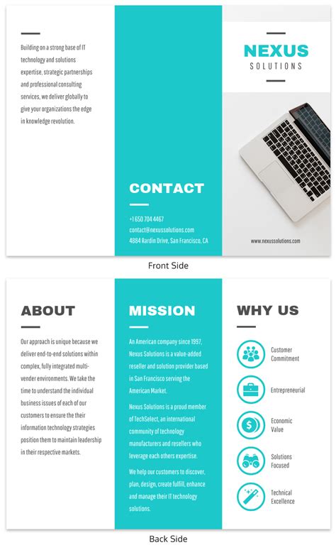 Brochure Text Examples