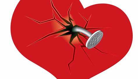 Broken heart clipart, Drip Blood , Heart injury with adhesive elastic