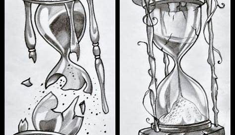 Broken Hourglass Drawing Drawings Hourglass Tattoo Hourglass Drawing
