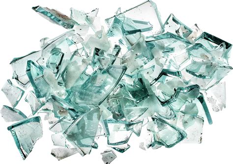 Broken glass shards