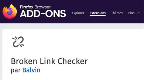 broken link checker firefox