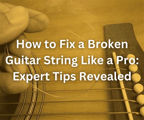Broken Strings Guitar Tutorial