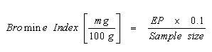 Bromine Index Calculation