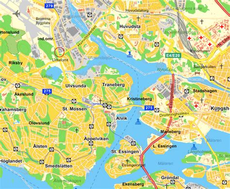 Bromma stadsdelsområde Stockholm växer