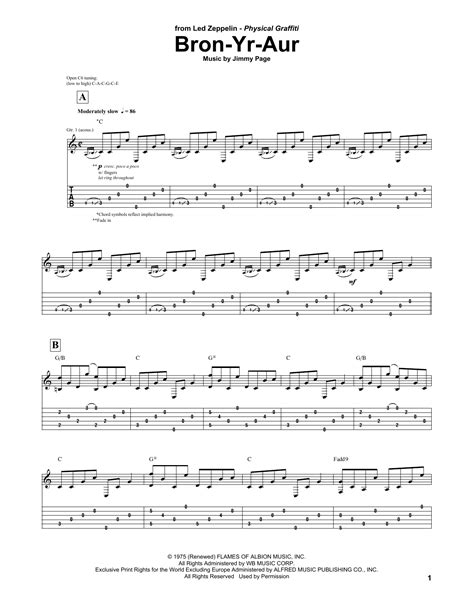 Here Bron Yr Aur Led Zeppelin Tab More