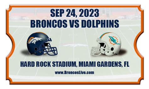 broncos vs dolphins 2023 tickets