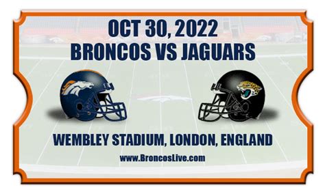 broncos vs jaguars 2022 tickets
