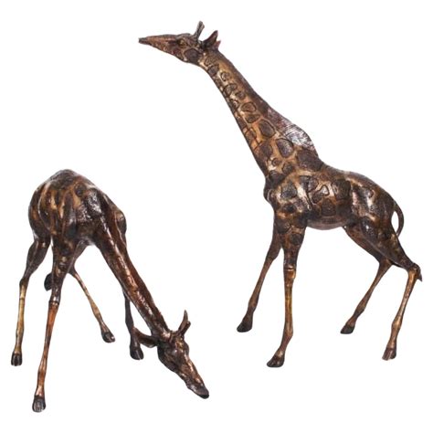 Bronze Giraffes