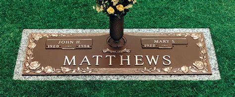 Bronze Grave Markers