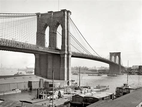 Brooklyn Bridge, looking towards Manhattan, 1901 Brooklyn bridge