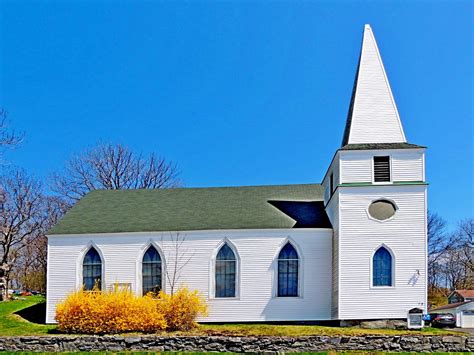 Pilgrim United Church Brooklyn, Nova Scotia Unique Steeples on