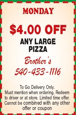 Brooklyn Brothers Pizza Coupon Code