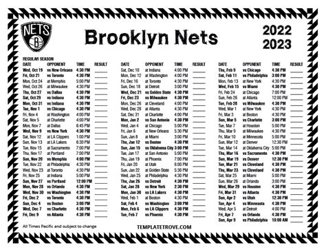 brooklyn nets schedule 2023