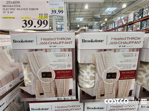 Brookstone Heated Throw Costco