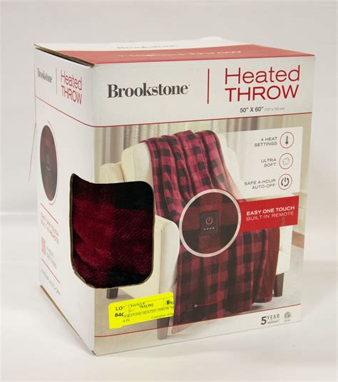 Brookstone Heated Throw Power Button