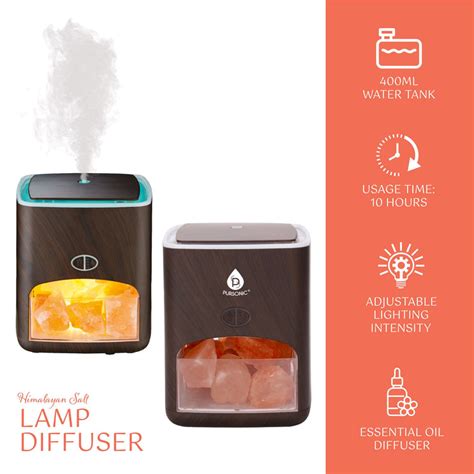 Brookstone Himalayan Salt Lamp Fan Diffuser