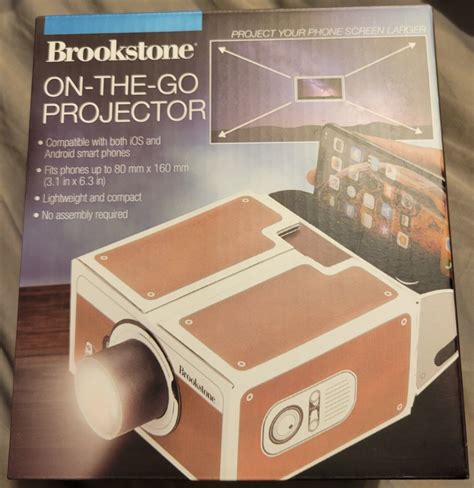 Brookstone introduces a new HDMI pocket projector