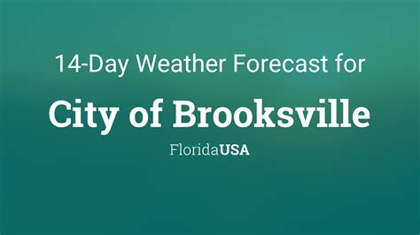 brooksville weather wunder