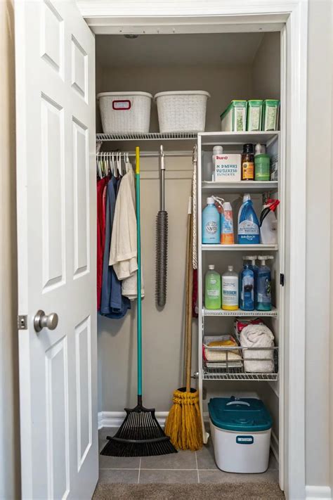 Broom Closet Tool Storage