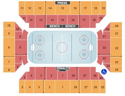 broome county arena hockey seating chart