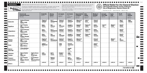 broome county ny ballot