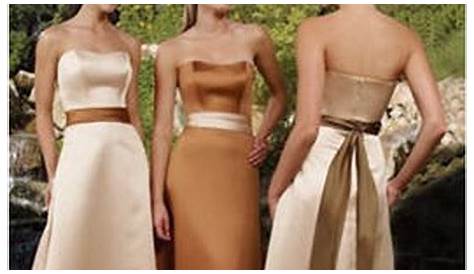 Turn heads with these stunning gold bridesmaid dresses