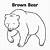 brown bear coloring pages free