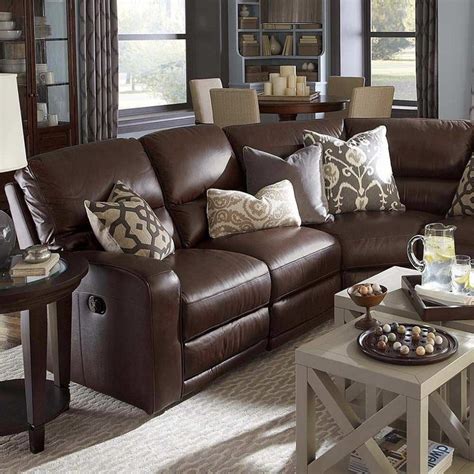 Popular Brown Leather Couch Decorating Ideas For Living Room
