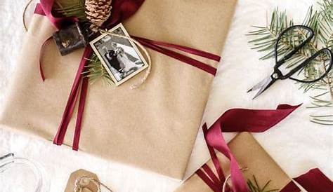 Beautiful and easy brown paper Christmas gift wrapping ideas #Christmas