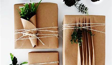 Brown paper gift wrap | Paper gifts, Gift wrapping, Gifts