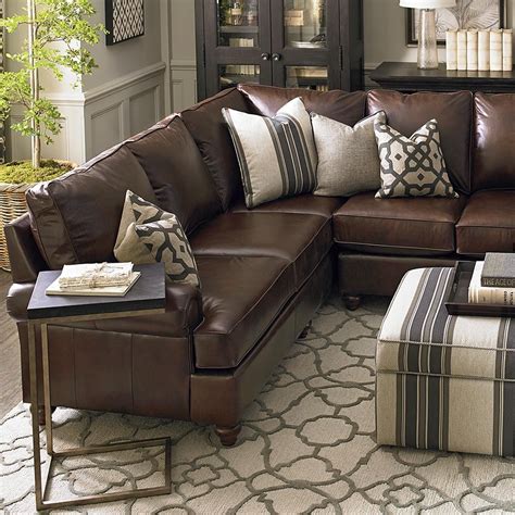 The Best Brown Sectional With Pillows Best References