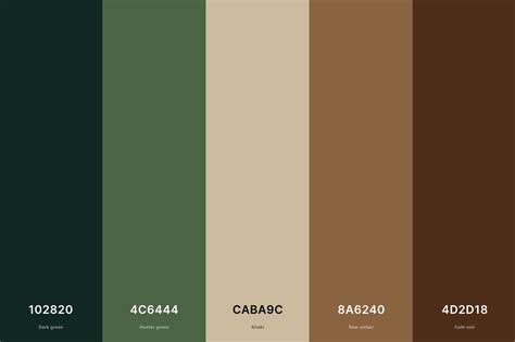 Brown and Green Color Scheme