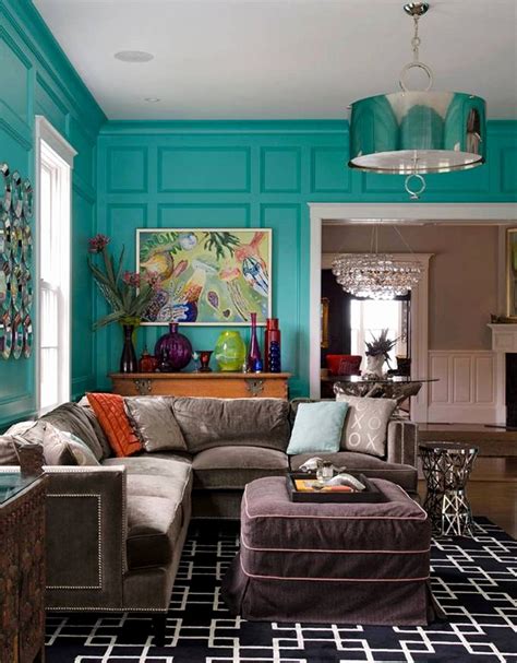 Brown And Turquoise Living Room Decorating Ideas