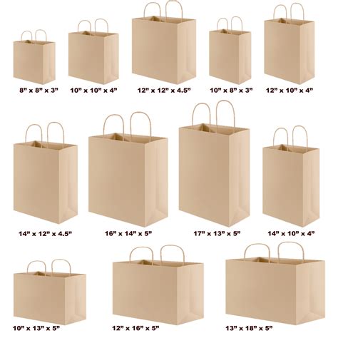 Brown Bag Sizes