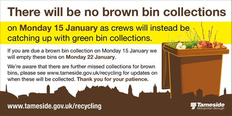 Brown Bin Not Collected Tameside