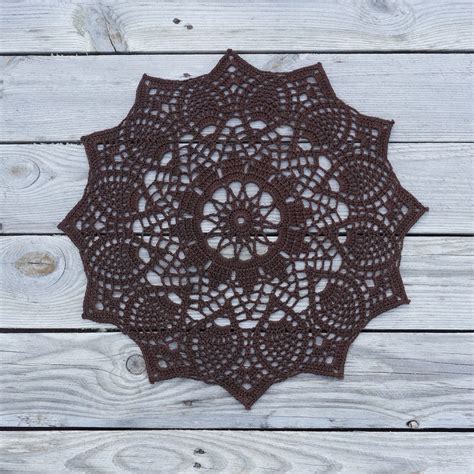Brown Coffee Table Doilies
