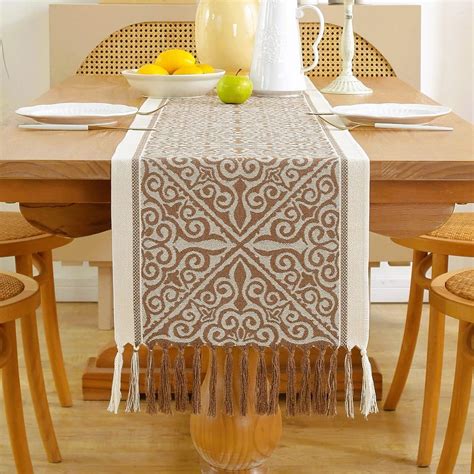 Brown Coffee Table Runner