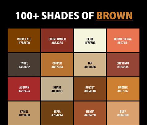 Brown Colors Code