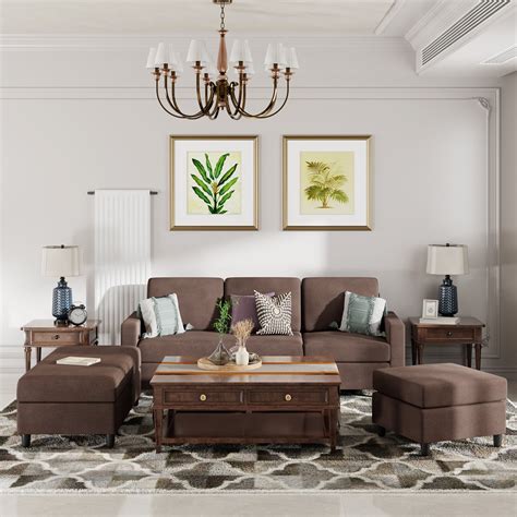 Brown Couches Set