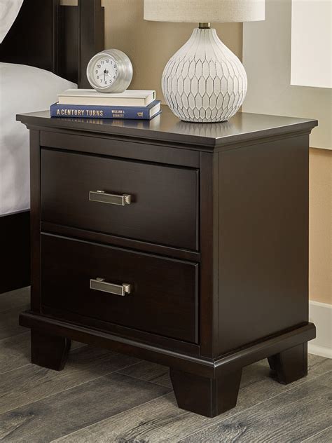 Brown Dark Nightstand