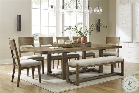 Brown Dining Table With Mixed Chairs