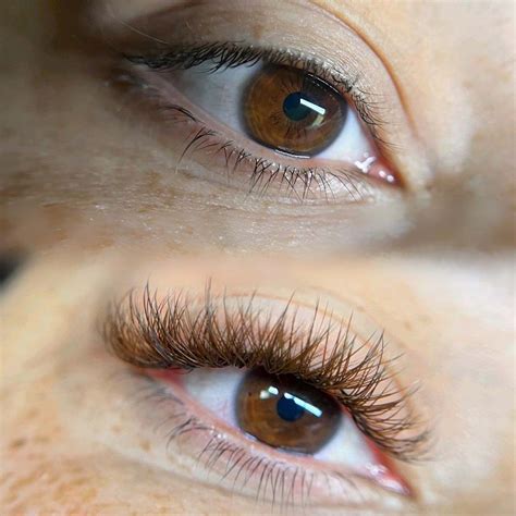 brown eye lash extensions