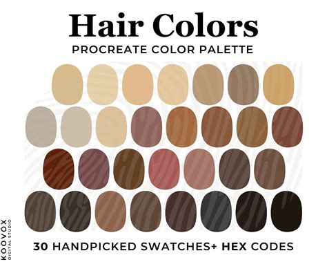 brown hair hex code