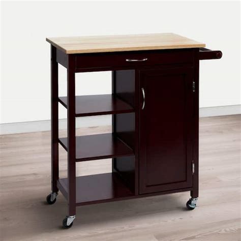 Brown Kitchen Cart